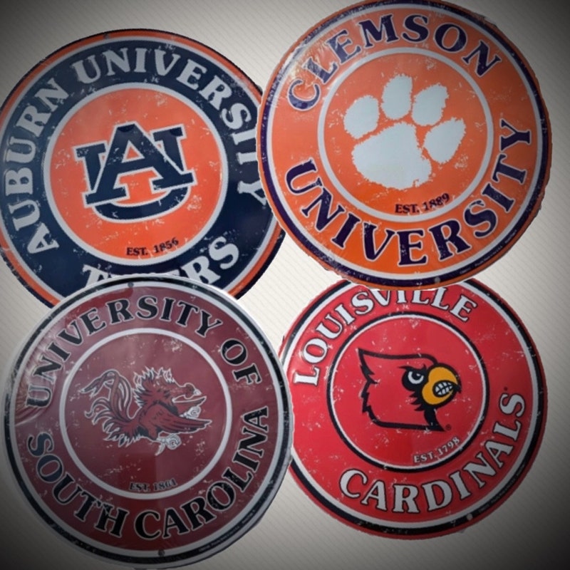 Licensed University College Signs, She-shed sign, Mancave Sign, Shop Sign, Dorm Sign