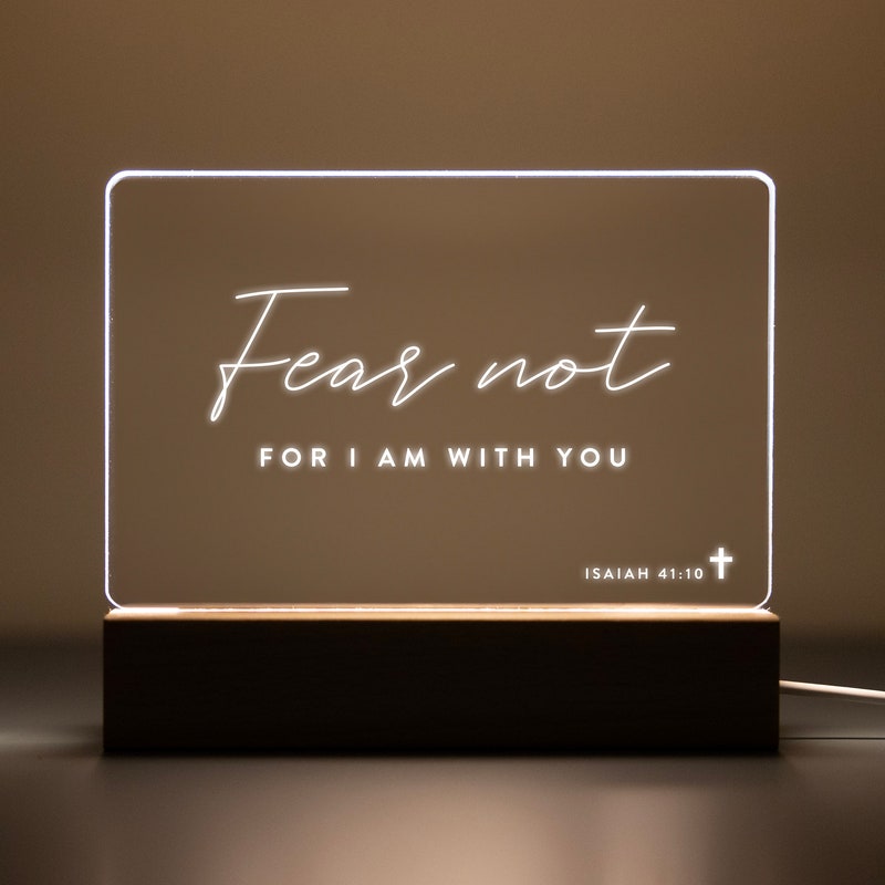 Bible Verse LED Light • Custom LED Night Light • Favorite Bible Verse • LED Frame • New Home Gift • Christmas Gift Christian • BVL01