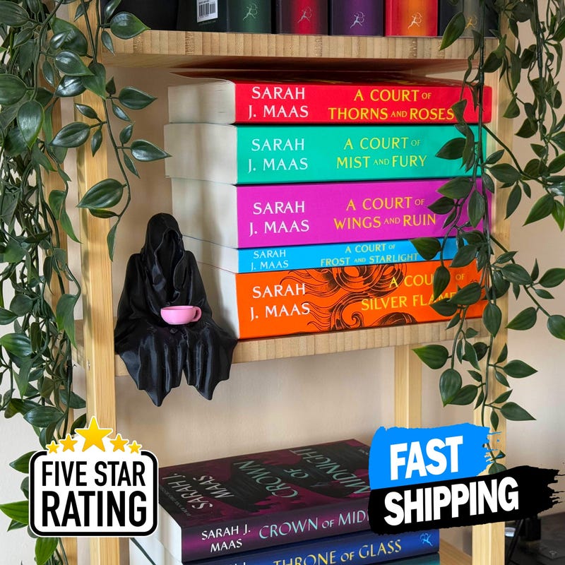 ACOTAR Suriel Bookshelf Accessory | Velaris Ghost Fantasy | Suriel Tea Court of Thorns