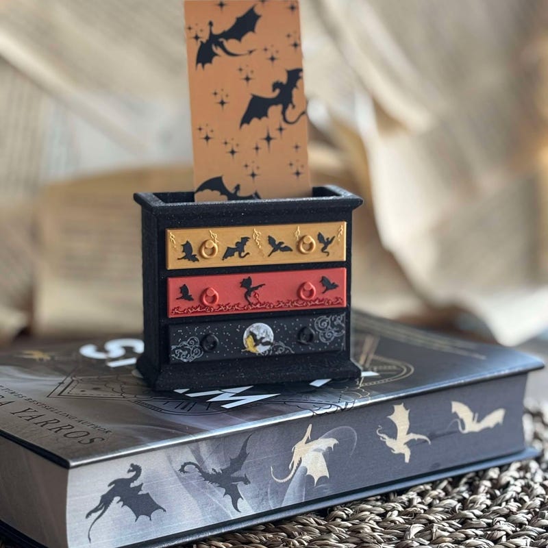 Mini Fourth Wing dresser, bookmark holder, pen holder , bookshelf decor