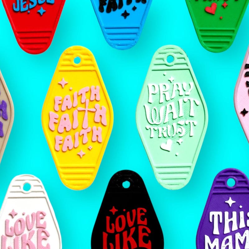 Daily Bible Verse Keychain, Daily Faith Reminder Inspirational Gift for Christians, Church, Personalized Faith Gift , Gift for Christians,