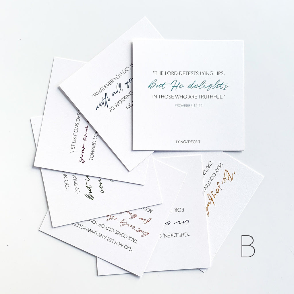 Scripture Cards, Set of 7 Bible Verse Cards, Christian Gift, Parenting gifts, Gifts for Mom, Mothers Day Gifts, Scripture Memory Prints