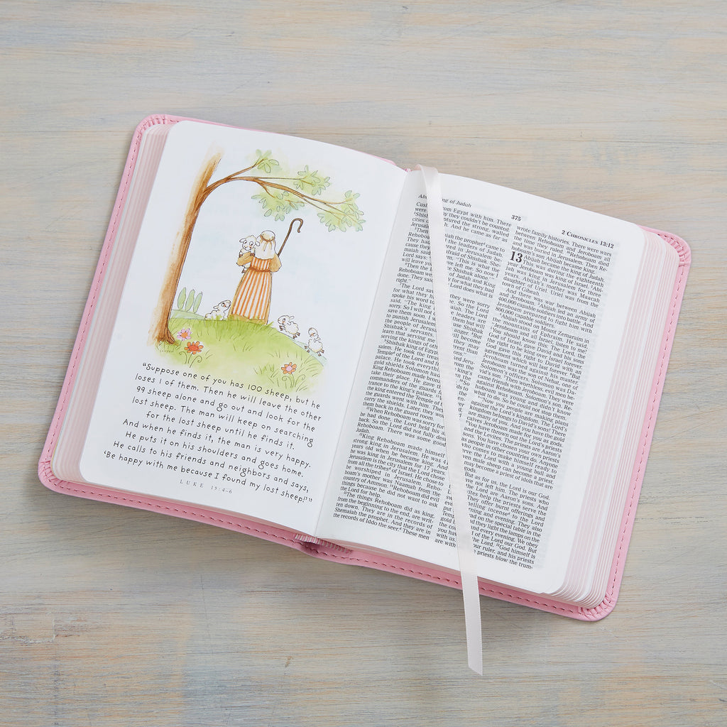 Woolly Lamb Personalized Children's Bible, Religious Gifts, Children's Religious Gifts, Kids Bibles