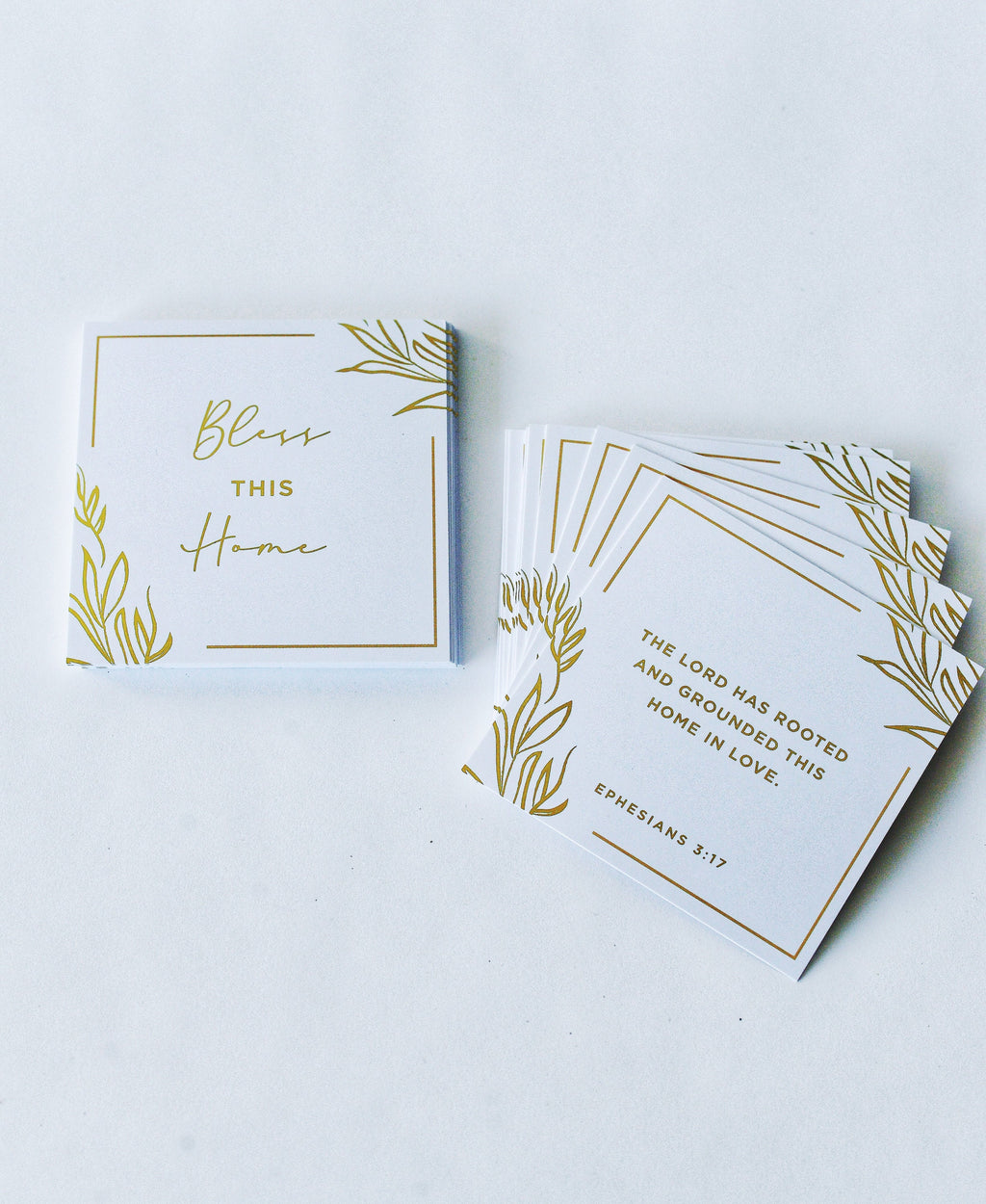 Gold Foil | Scripture Cards | Devotional Cards | Housewarming | Bible Verse Cards