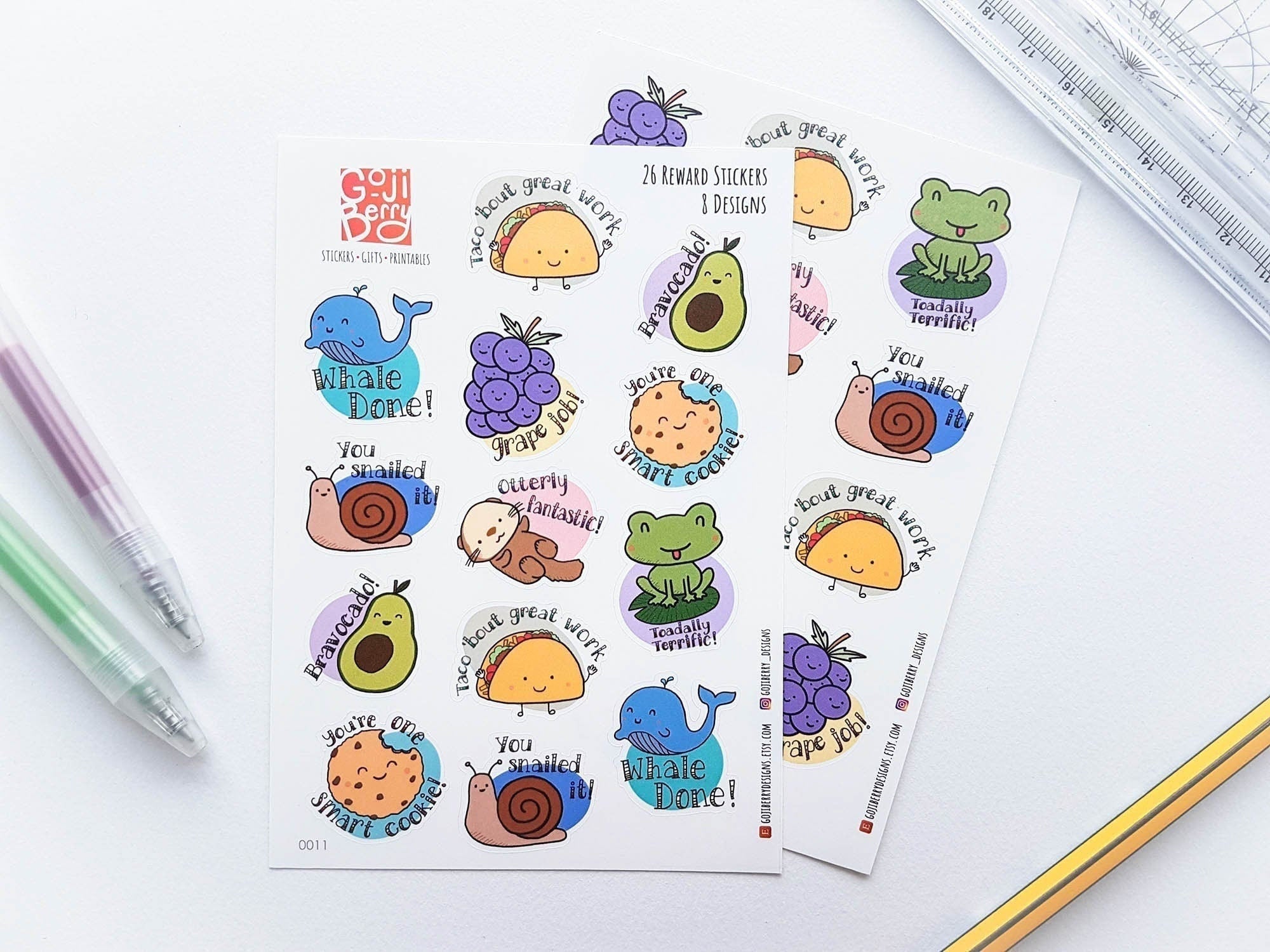 Teacher Reward Stickers No.1, Teacher Stickers, Student Reward Stickers (Pack of 26 Stickers)