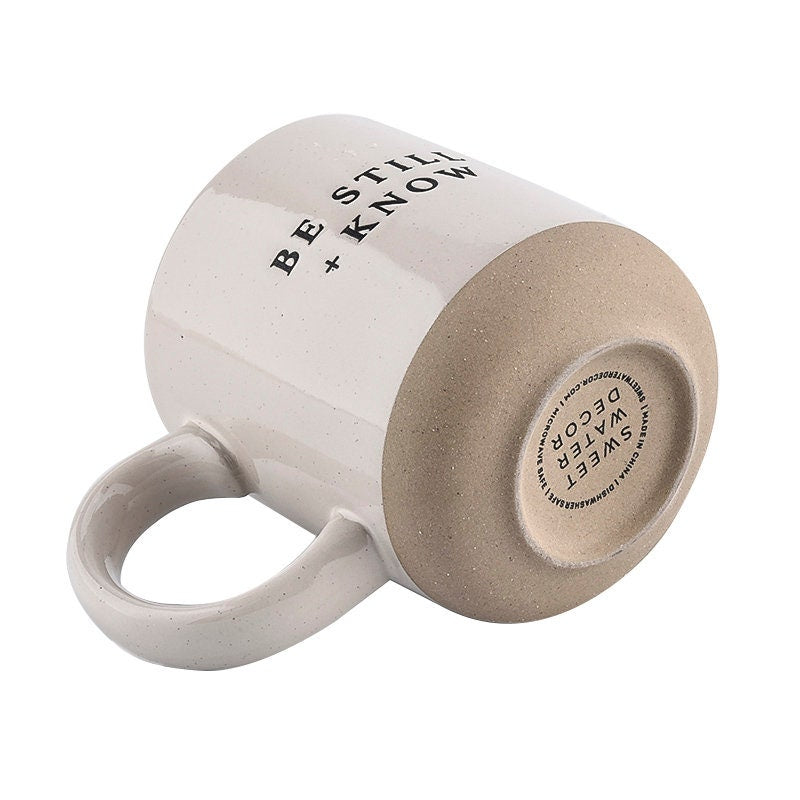 Be Still + Know Coffee Mug | Psalm 46:10 Scripture Coffee Mug | Christian Mug | Bible Verse Mug | Positive Coffee Mug | Bible Study Gift