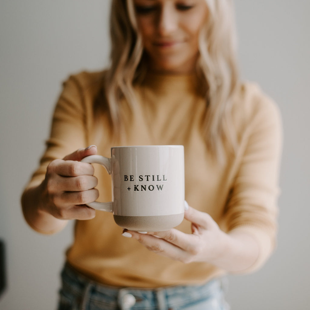 Be Still + Know Coffee Mug | Psalm 46:10 Scripture Coffee Mug | Christian Mug | Bible Verse Mug | Positive Coffee Mug | Bible Study Gift