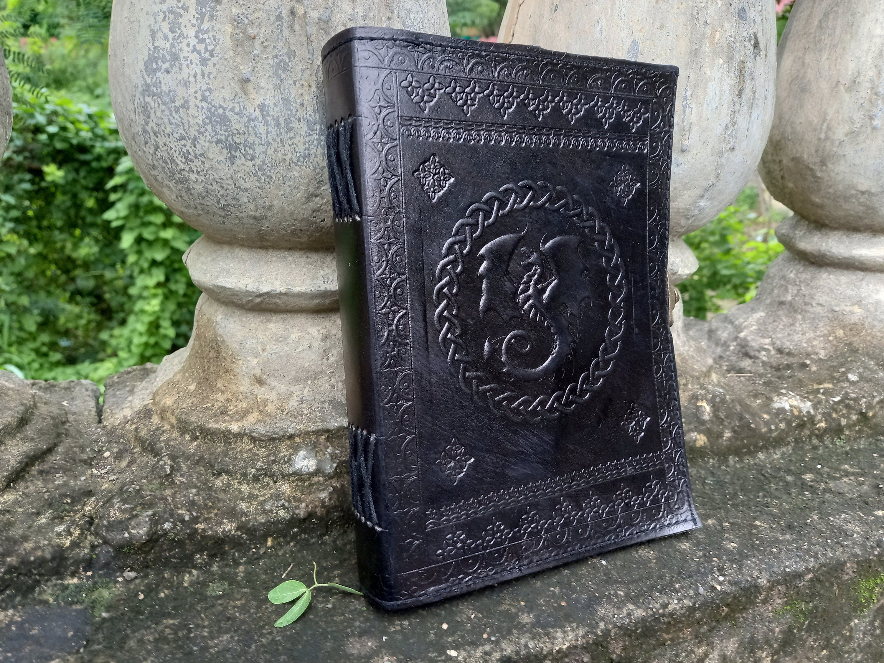 Celtic Dragon Leather Journal, Dragon Leather Notebook, Handmade Leather Journal, Dragon Journal Writing Notebook for Men & Women
