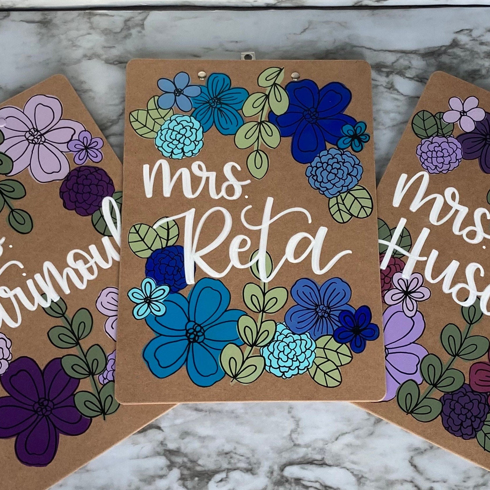 Hand painted Clipboard for Teachers, Hand painted Clipboard for Nurses, Teacher Appreciation Gift, Gift for Student Teacher, Graduation Gift