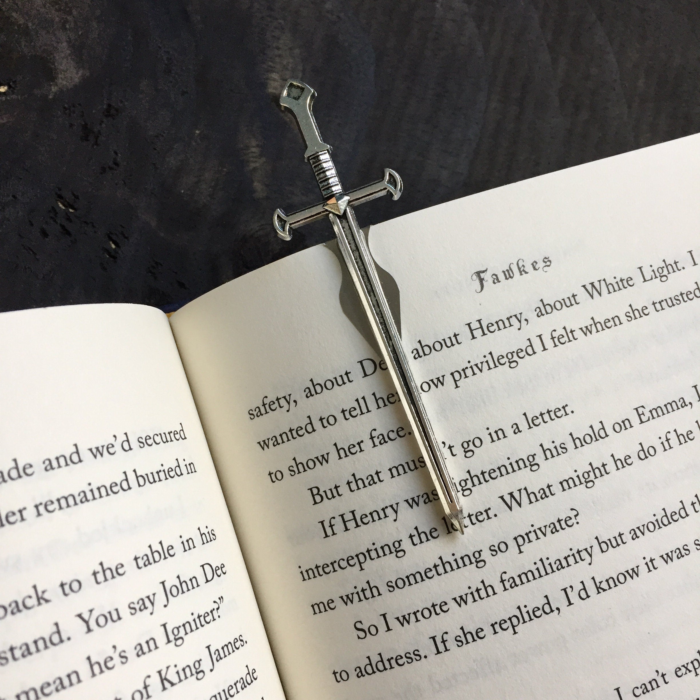 Sword Bookmarks with Clip, Sword Bookplates, Pack of Three or Four | Medieval Fantasy Blades and Daggers | Gifts for Him, Gift for Readers