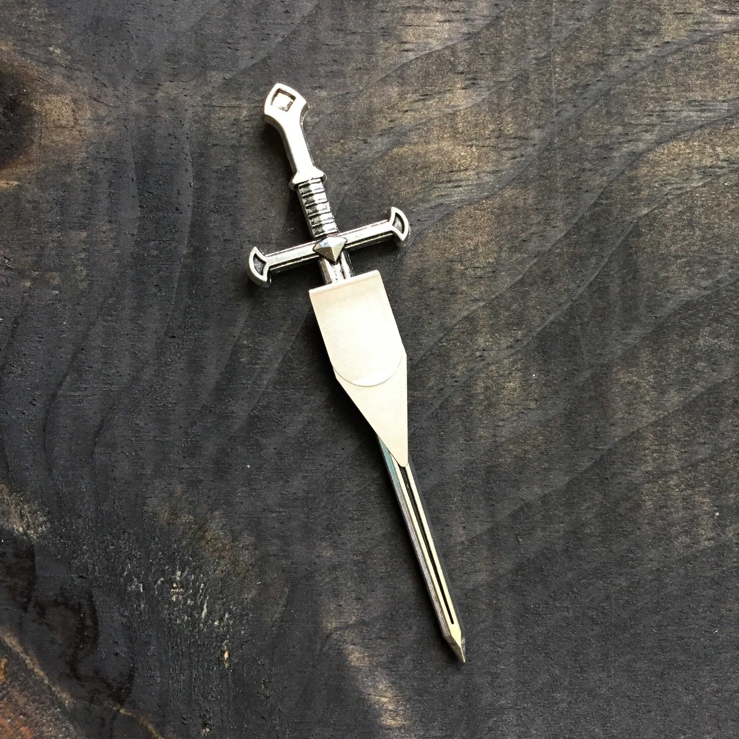 Sword Bookmarks with Clip, Sword Bookplates, Pack of Three or Four | Medieval Fantasy Blades and Daggers | Gifts for Him, Gift for Readers