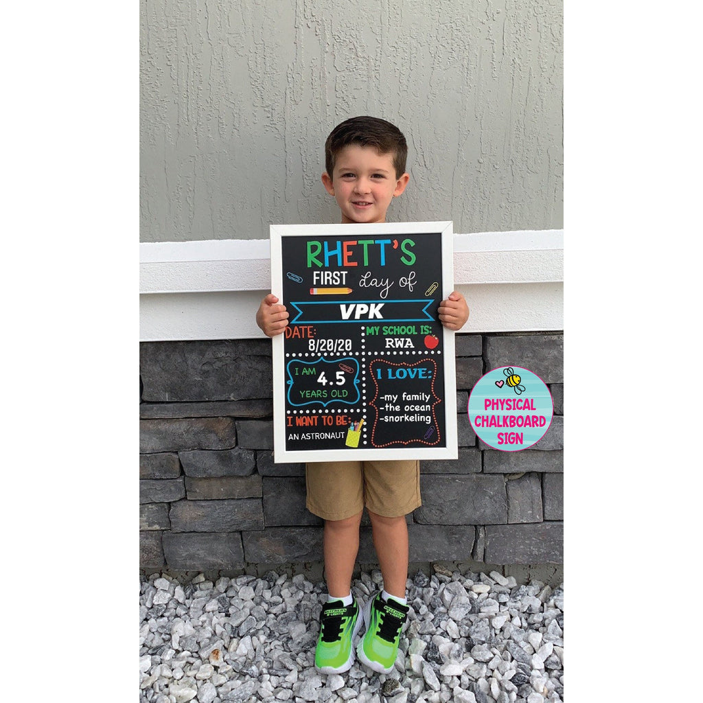 First Day of School Sign reusable, Back to School Chalkboard Sign, Milestone Chalkboard, 1st day of school sign, Last day of school sign