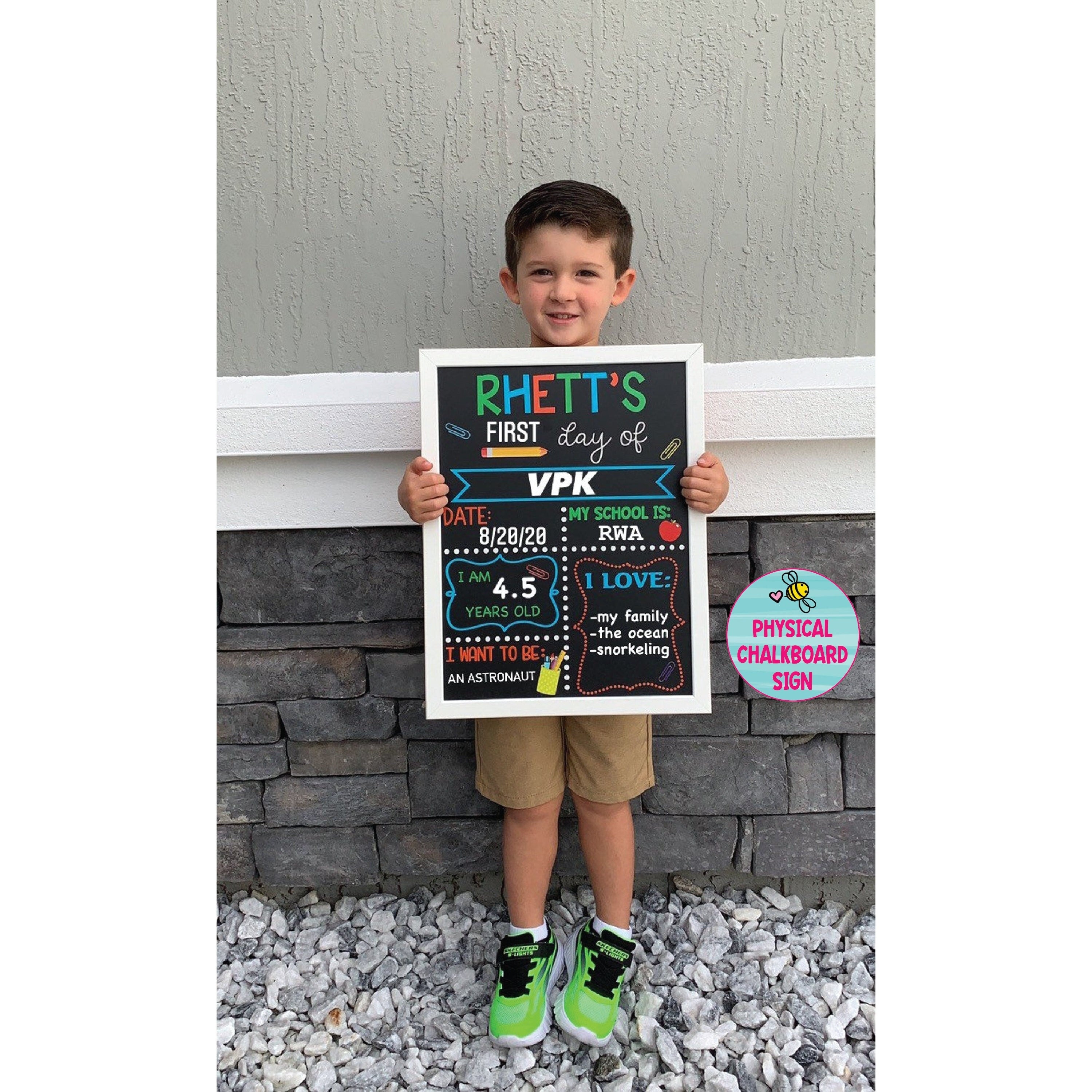 First Day of School Sign reusable, Back to School Chalkboard Sign, Milestone Chalkboard, 1st day of school sign, Last day of school sign