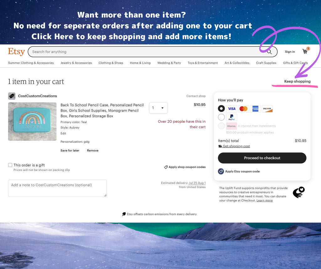 Back To School Pencil Case, Personalized Pencil Box, Girls School Supplies, Monogram Pencil Box, Personalized Storage Box