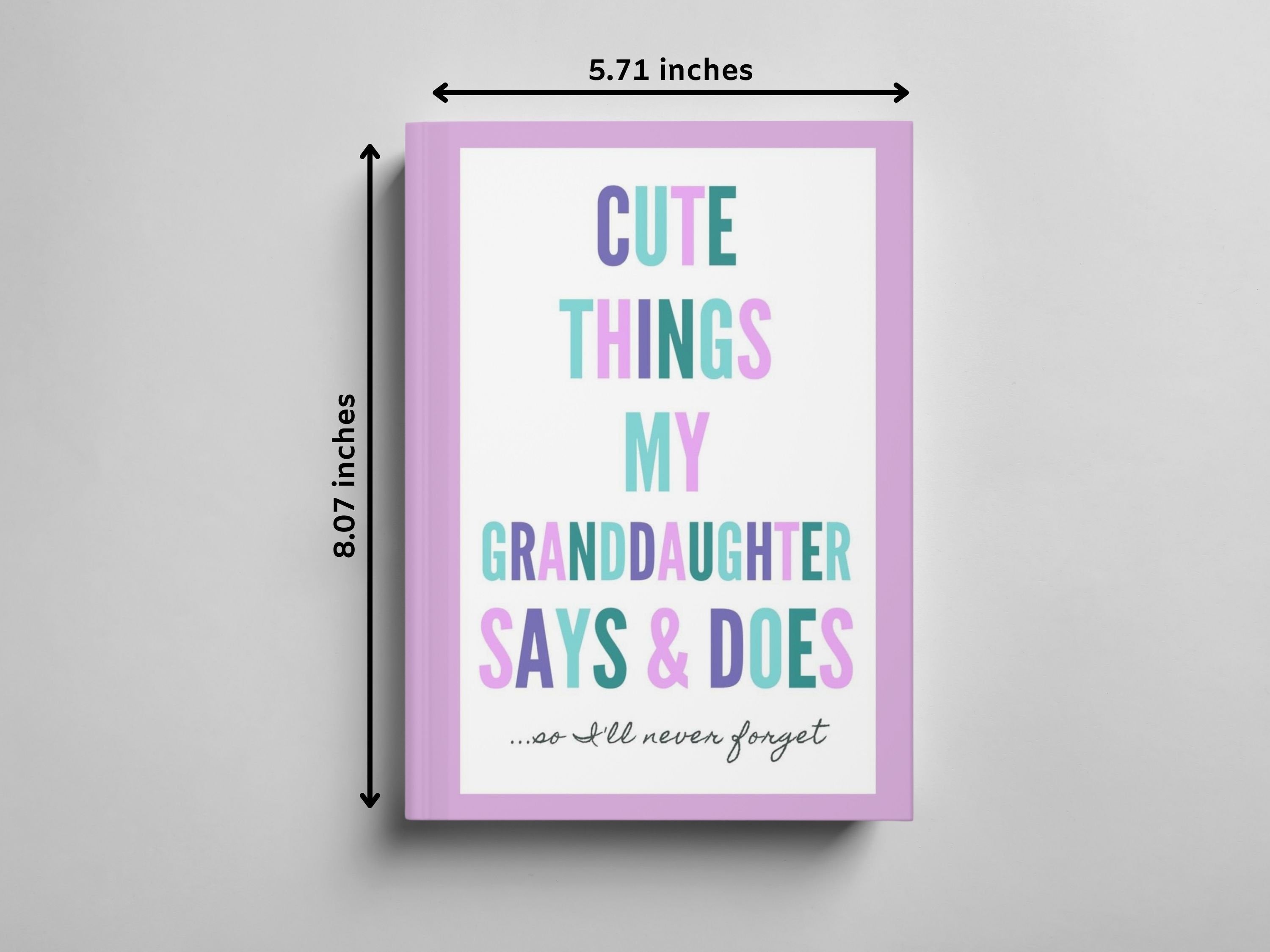 Grandparents Journal for Grandma Gift from Grandkids Memory Book Grandmother Notebook Mother's Day Gift for Nana Birthday Gift for Mom Wife