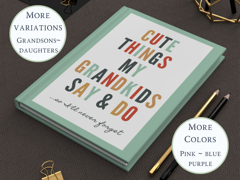 Grandparents Journal for Grandma Gift from Grandkids Memory Book Grandmother Notebook Mother's Day Gift for Nana Birthday Gift for Mom Wife