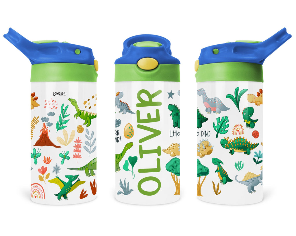 Custom Kids Water Bottle, Personalized Toddler Tumbler with Name, Children Back to School Thermos / Stainless Steel Cup for Boy and Girls