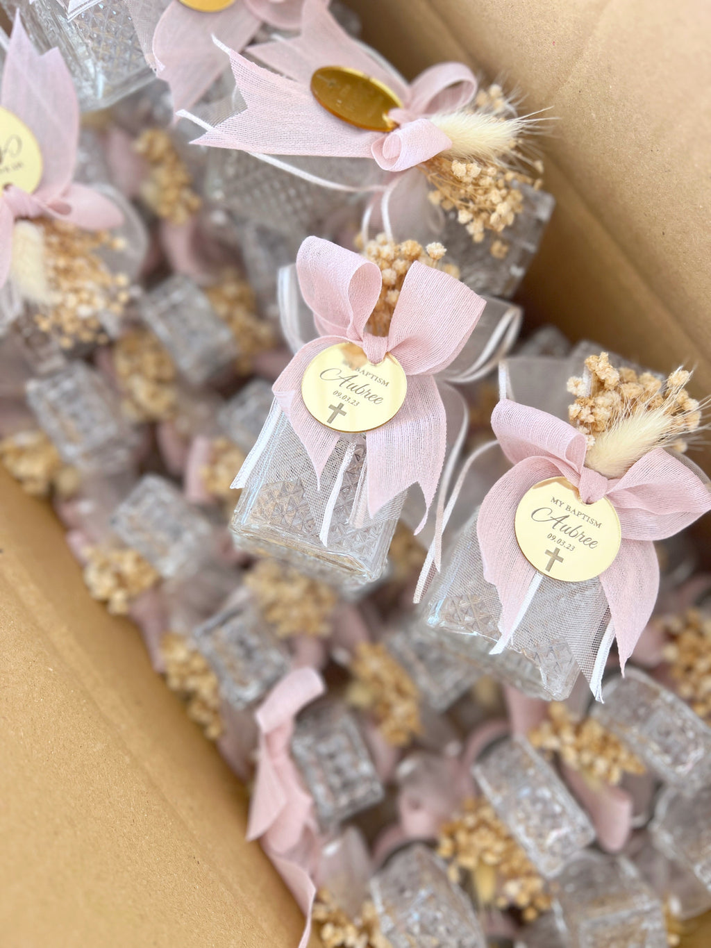 Holy Water Glass Bottle Empty, Religious Gift, Baptism Favor For Girl and Boy, Holy Communion Favor, Blessed Holy Water Bottle, Baptism Gift