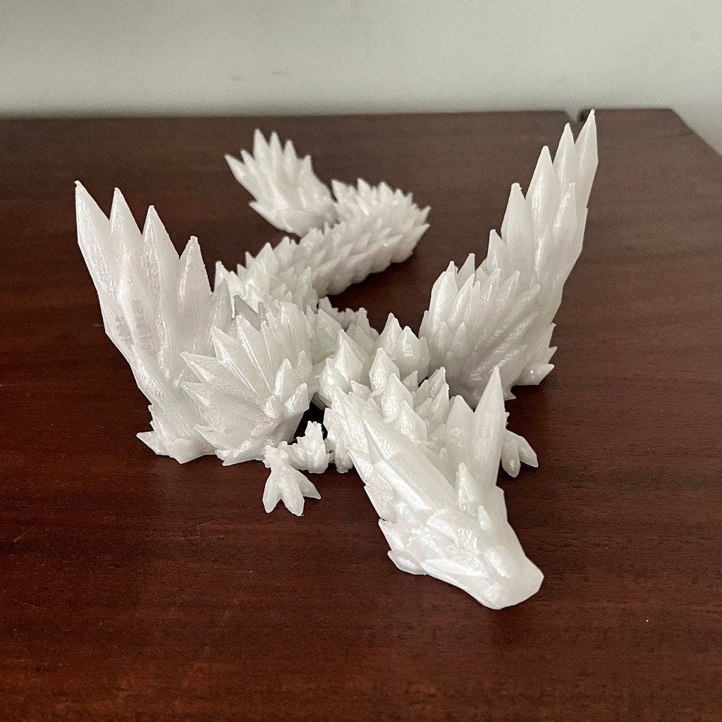 Magic Wing Crystal Dragon Glow In Dark Rainbow 3D Printed Bookshelf Decor Desk Decoration Fidget Sensory Toy Stress Cosplay Fantasy Winged
