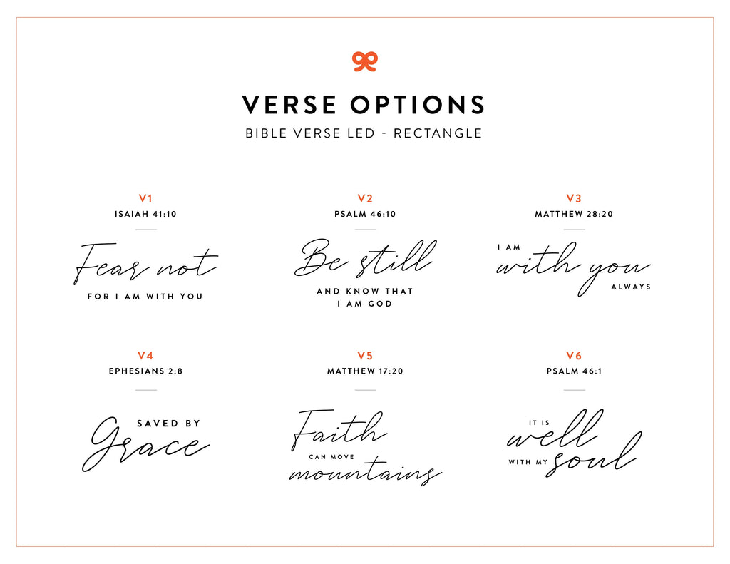 Bible Verse LED Light • Custom LED Night Light • Favorite Bible Verse • LED Frame • New Home Gift • Christmas Gift Christian • BVL01