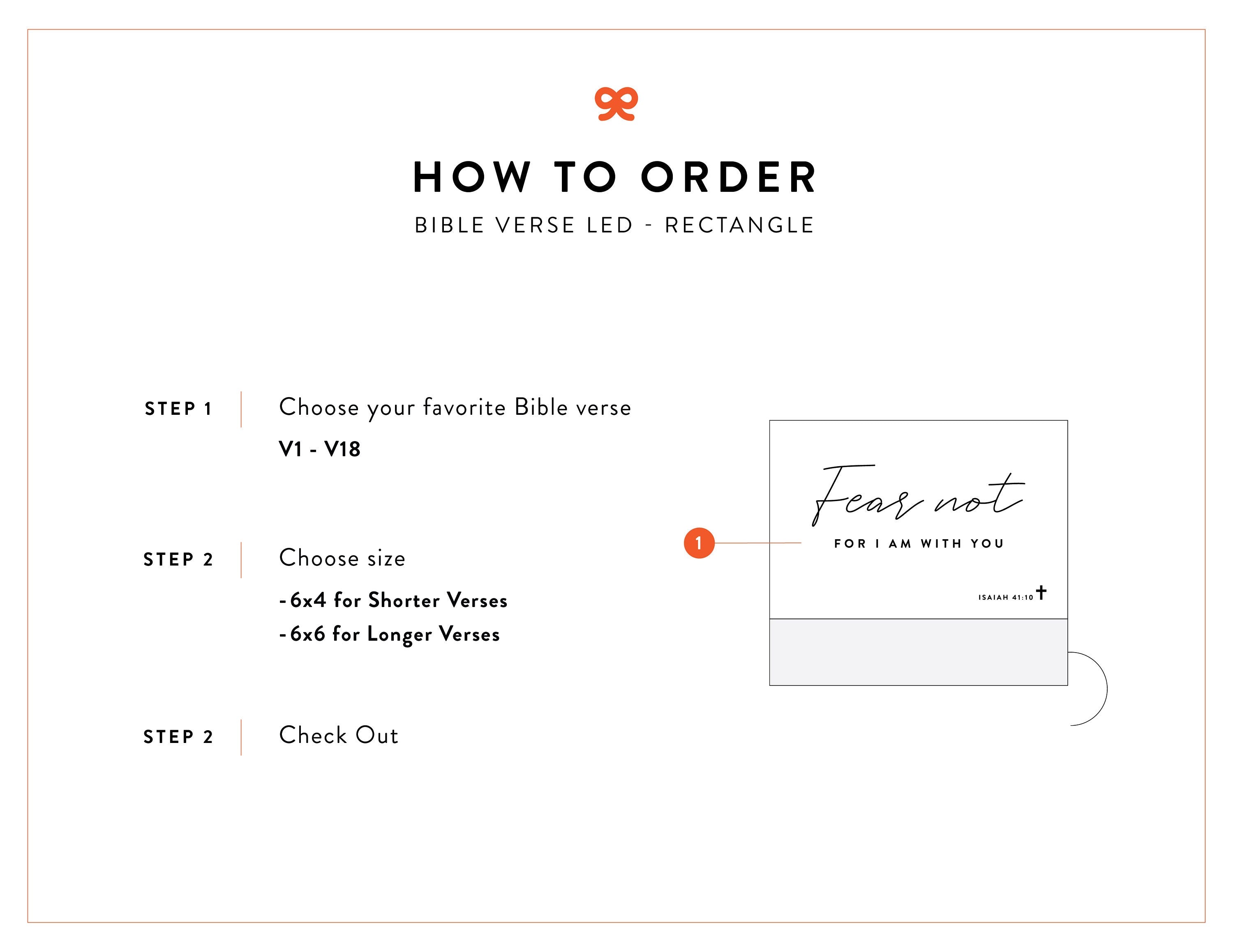 Bible Verse LED Light • Custom LED Night Light • Favorite Bible Verse • LED Frame • New Home Gift • Christmas Gift Christian • BVL01