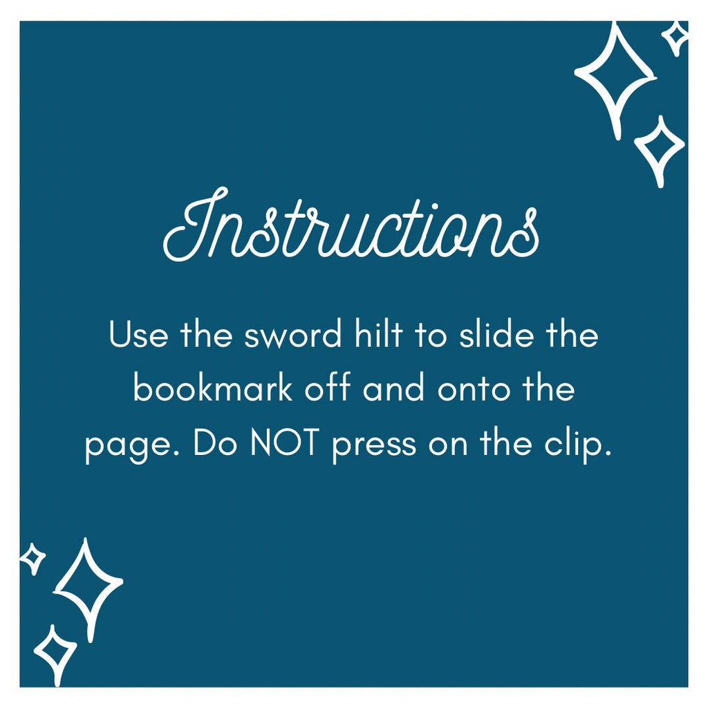 Sword Bookmarks with Clip, Sword Bookplates, Pack of Three or Four | Medieval Fantasy Blades and Daggers | Gifts for Him, Gift for Readers