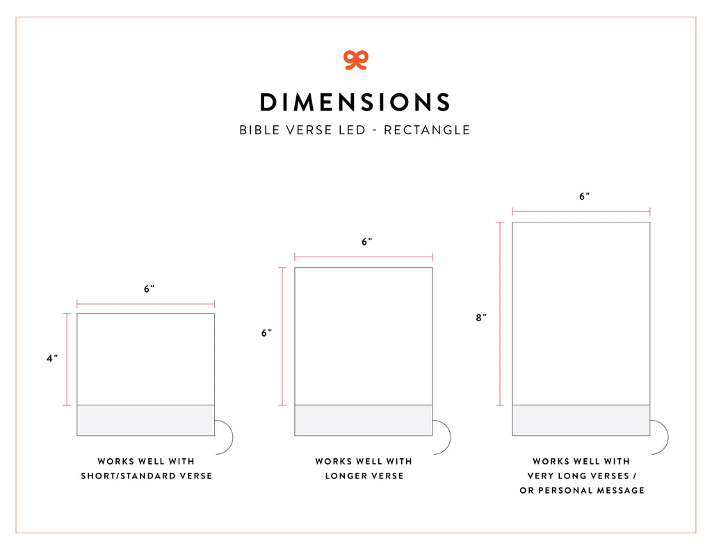 Bible Verse LED Light • Custom LED Night Light • Favorite Bible Verse • LED Frame • New Home Gift • Christmas Gift Christian • BVL01