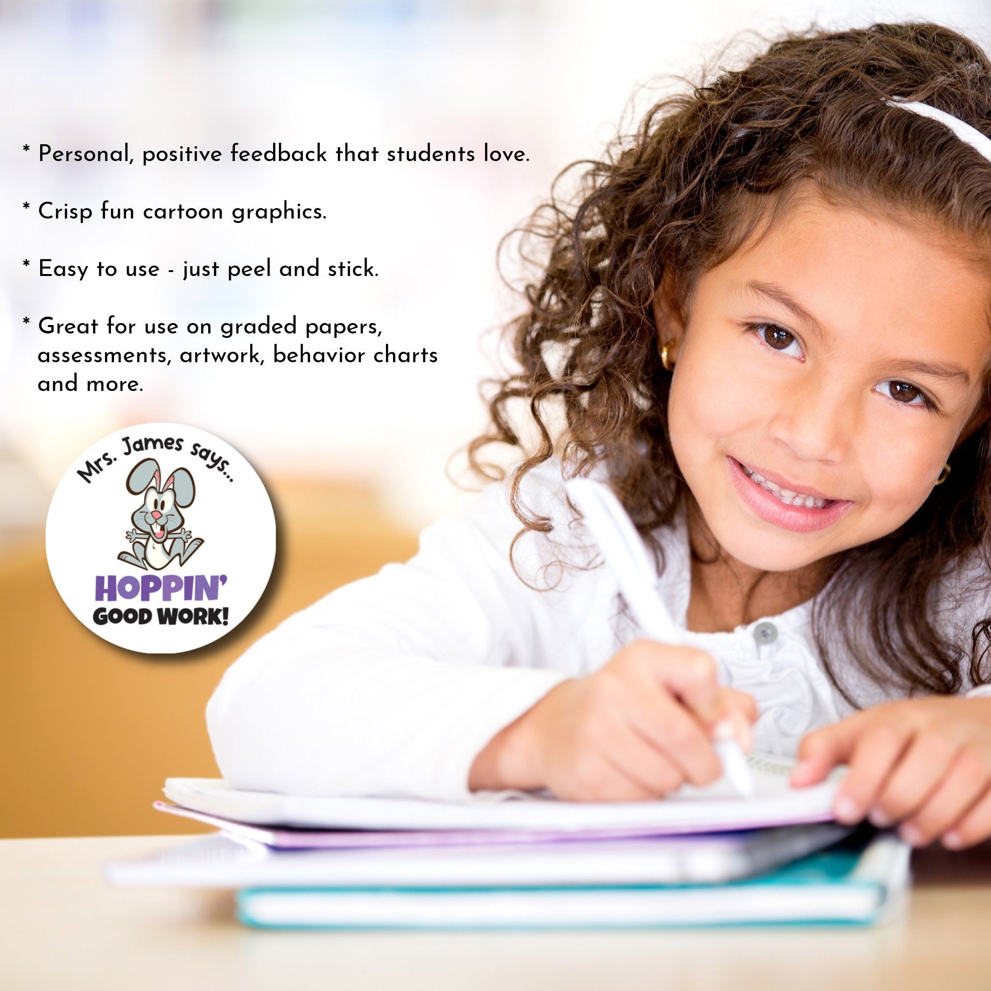 Personalized Teacher Stickers, Teacher Stickers, Reward Stickers, Teacher Name Stickers, Teacher Gift, Good Work Stickers, 192 Stickers