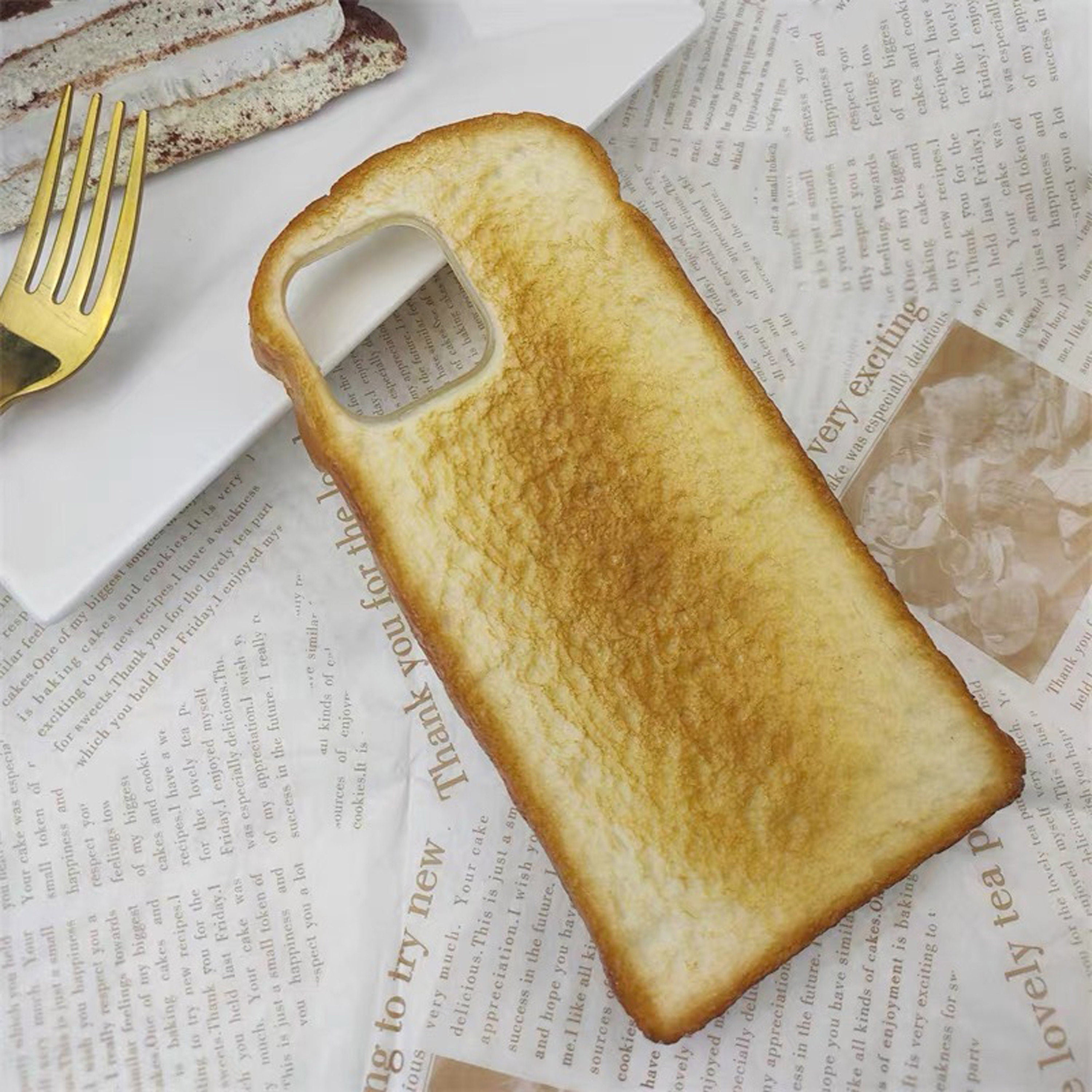 Handmade customized 3D egg and butter bread mobile phone case Cover for iPhone 7/8 Xs Xr 11 12 13 14 15 pro max,Fun and realistic phone case