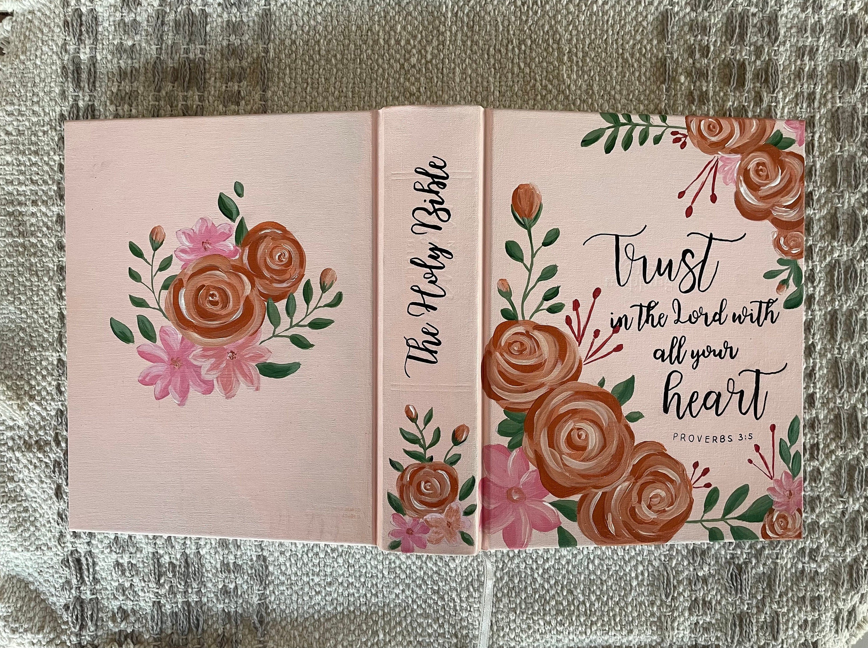 Custom Hand Painted Bibles, Love Shack Fancy, Confirmation Gift, Wedding Guestbook, Mother's Day Gift, She Reads Truth Bibles, Teen Bible