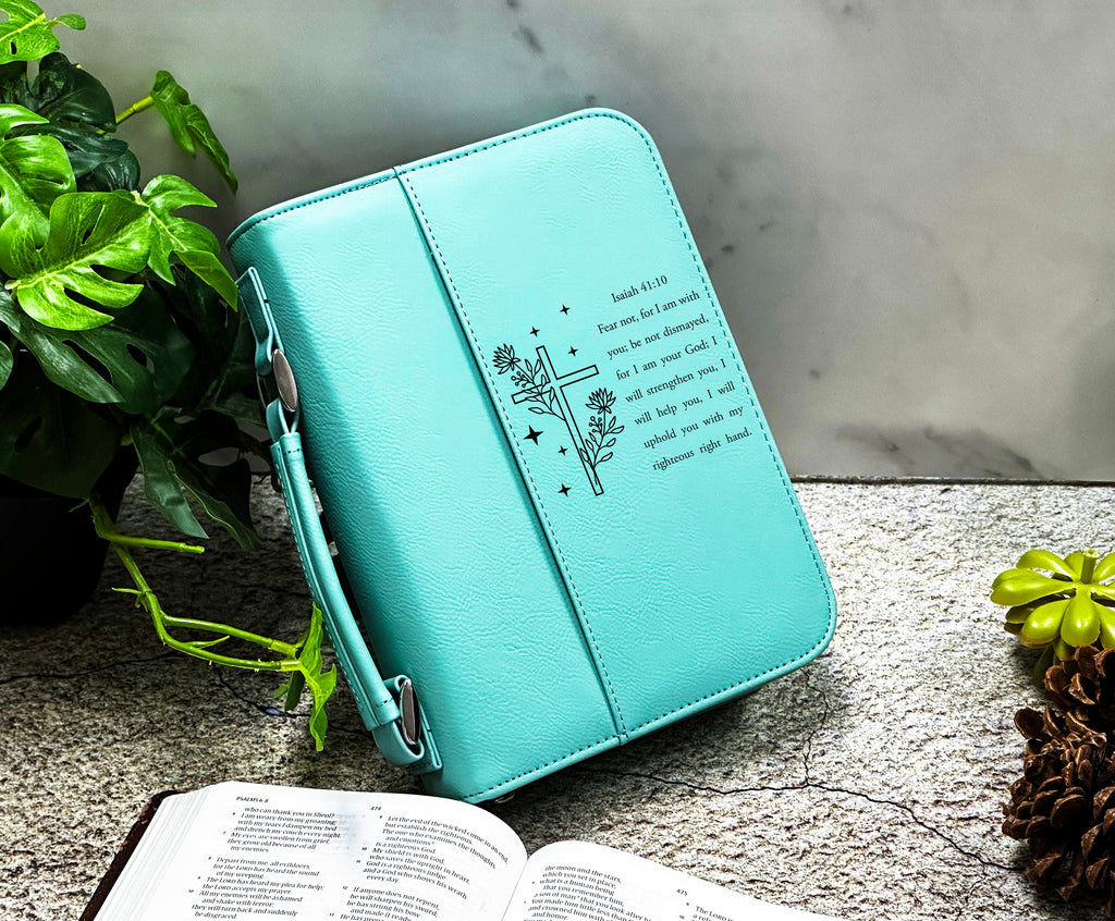 Personalized Bible Cover, Monogram Engraved Leather Bible Cover, Custom Cover For Bible, Religious Gifts, Gifts For Grandma, Christmas Gift
