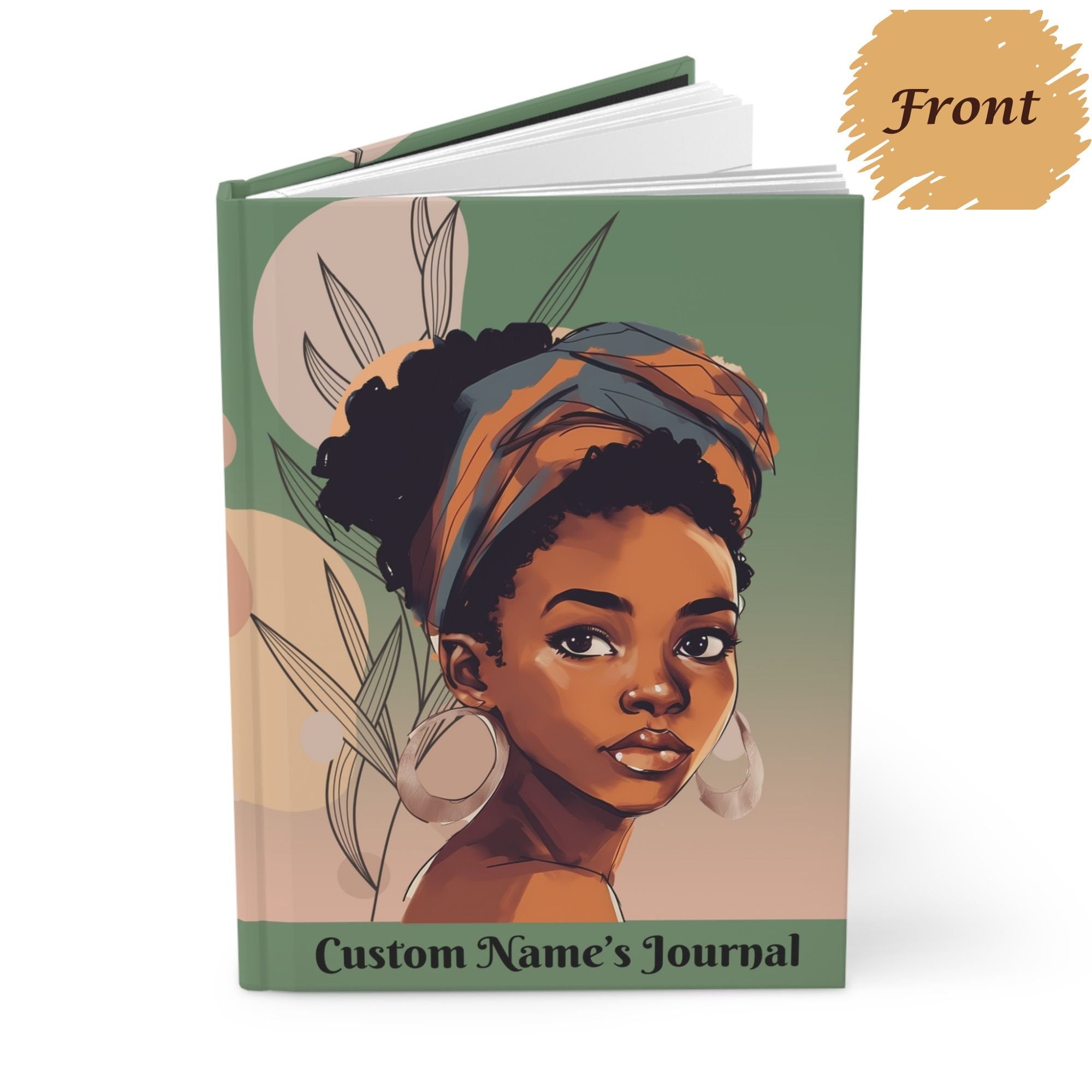 Personalized Journal, African American Journals, Gift for Black Woman, Affirmation Journal, Black Girl School Notebook, Black Girl Diary
