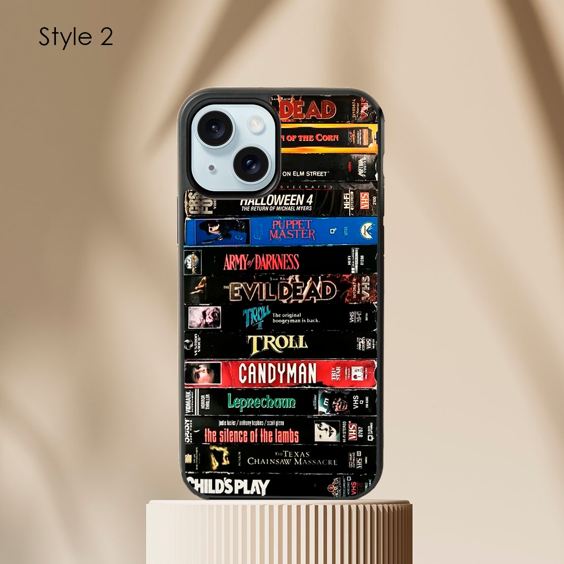 Retro Horror VHS tape phone case / Horror movie phone case / Scary spooky halloween / Gift for Horror movies lovers iPhone 15 14 13 12 11 SE