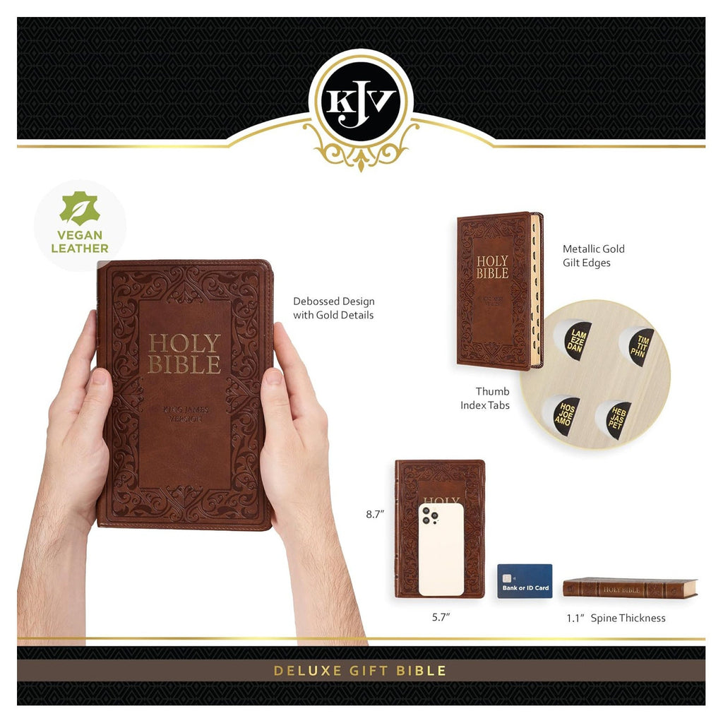 Personalized KJV BIBLE Name Christian Baptism Gift for Him Dad Men Her Mom Women Communion Catholic Confirmation Birthday Custom Engraved