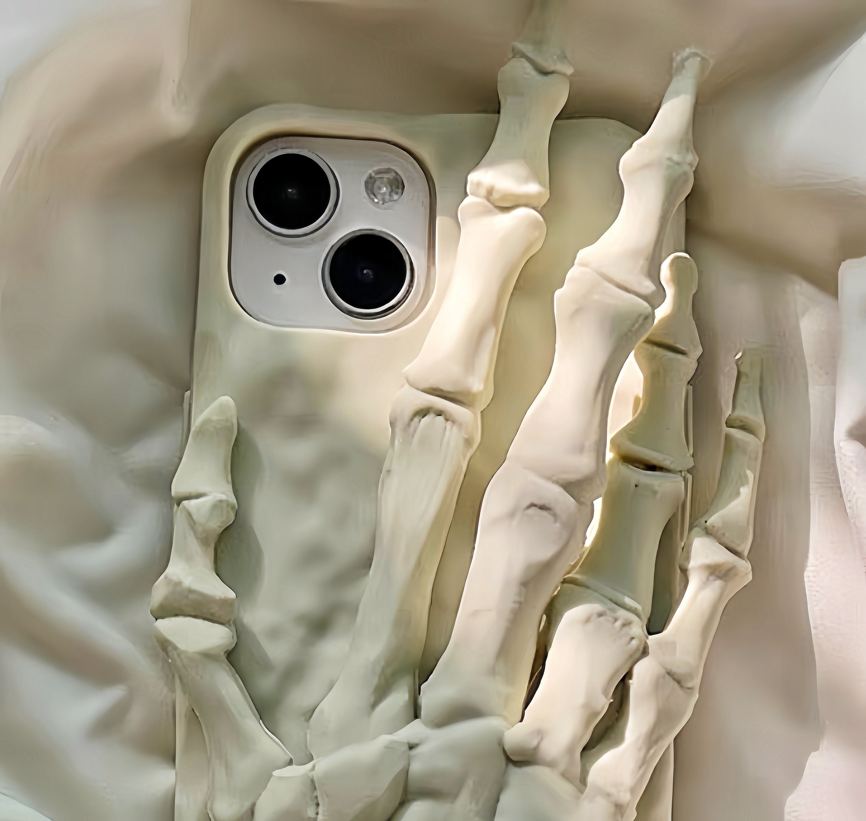 Skull Theme Phone Case, Engraved Skeleton Phone Case, Unique 3D Phone Case, Skull Phone Stand, Skulls and Bones, iPhone Case, iPhone 13 14