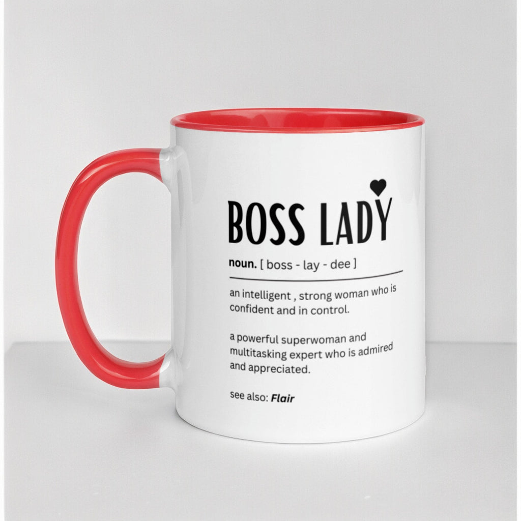 Personalised boss lady mug - Gifts for boss female - Boss definition - Funny gift ideas for office bestie - Promotion congratulations