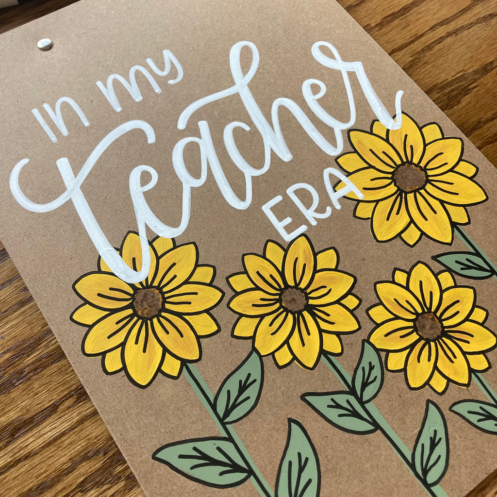 Hand painted Clipboard for Teachers, Hand painted Clipboard for Nurses, Teacher Appreciation Gift, Gift for Student Teacher, Graduation Gift