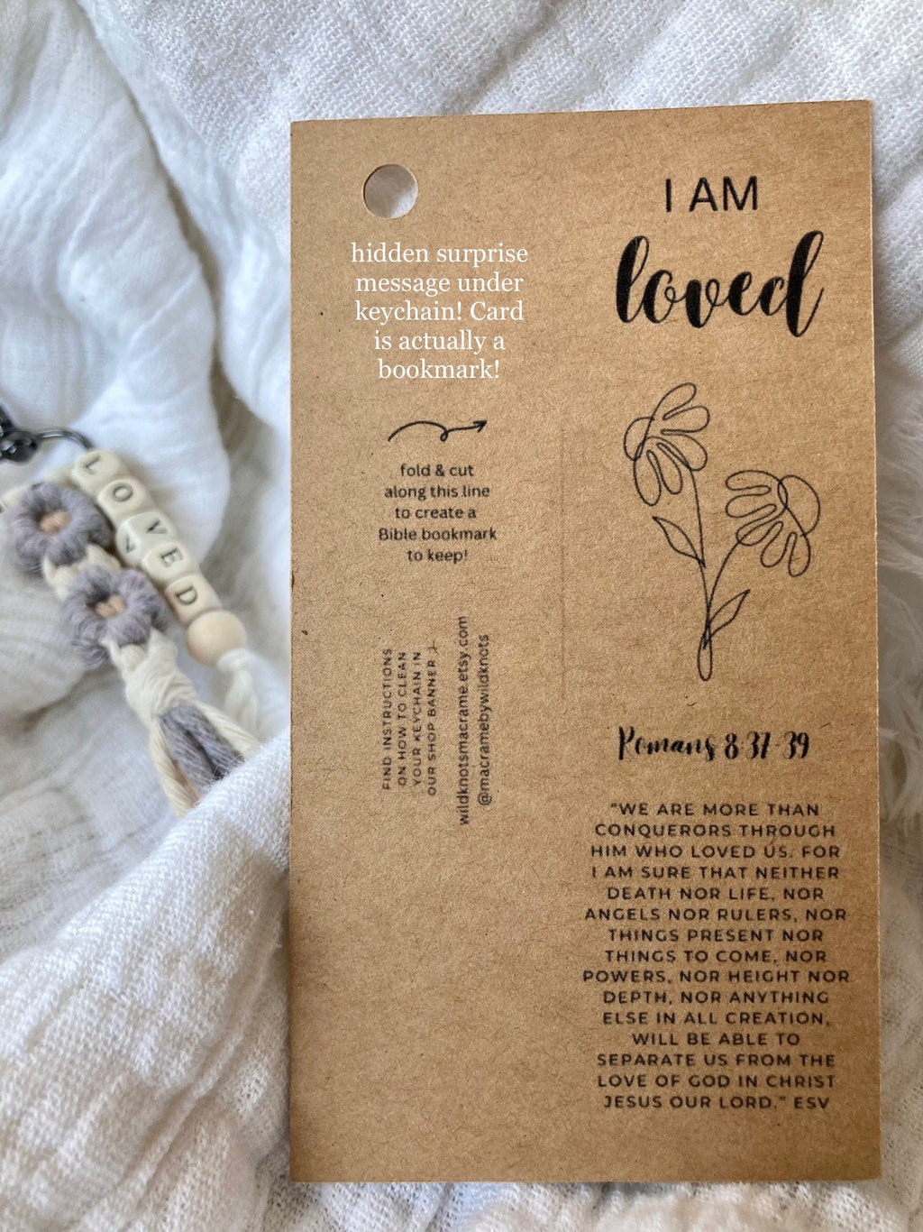 Power of Our Testimony Small Keychains | Biblical Affirmations | Bible verse | Daisy | Christian Friend Gift | Youth | ARRIVES IN 3.5 WEEKS*