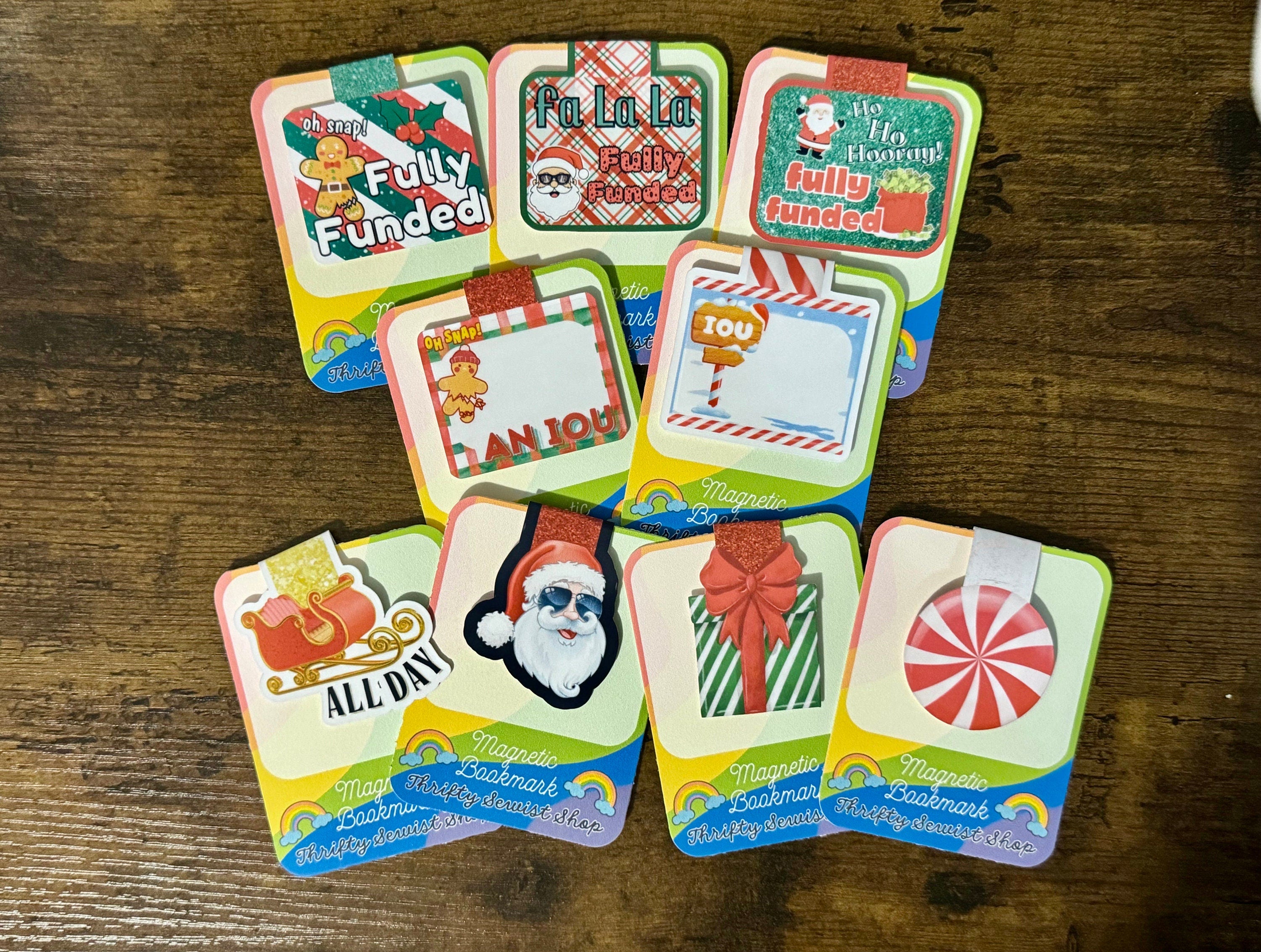 Christmas Magnetic Bookmarks