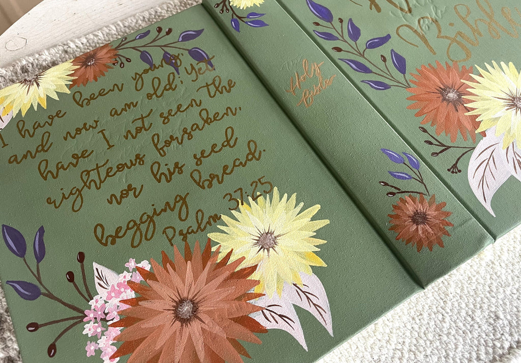 Custom Hand Painted Bibles, Love Shack Fancy, Confirmation Gift, Wedding Guestbook, Mother's Day Gift, She Reads Truth Bibles, Teen Bible