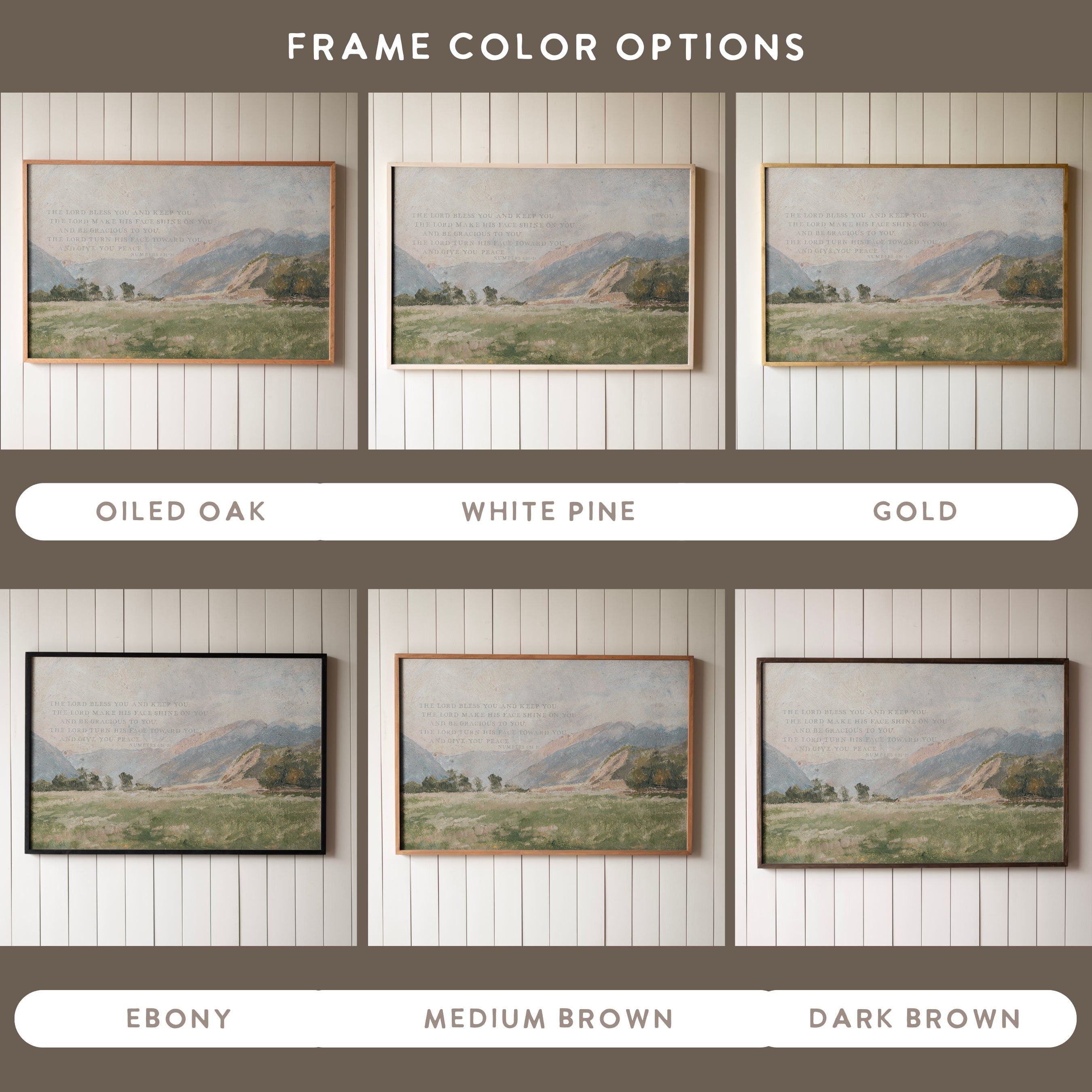 Christian Wall Art | Bible Verse Wall Art | May The Lord Bless You And Keep You | The Blessing Kari Jobe Canvas Wall Art Print  | F570