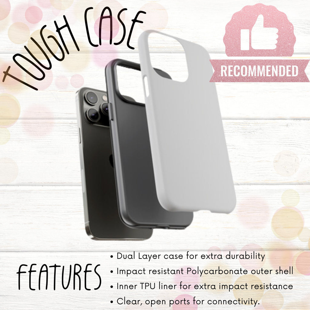 Whimsigoth Skeleton Phone Case, 3D Effect Pink and Black Floral Skeleton, Cute and Spooky Halloween Phone Case, iPhone, Samsung, Pixel