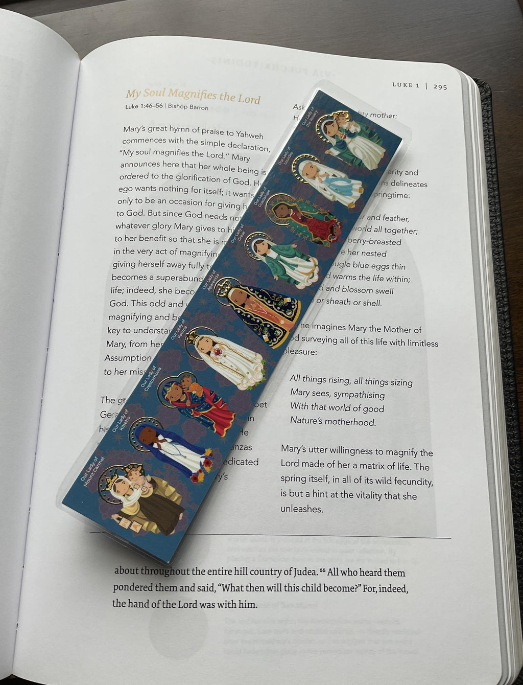 Catholic Marian Bookmark | Our Lady Bookmark | Catholic Gift Marian Bookmark | Blessed Mother Devotional | Catholic Book Club | Faith Gift