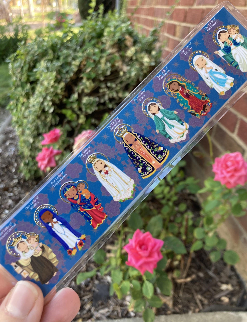 Catholic Marian Bookmark | Our Lady Bookmark | Catholic Gift Marian Bookmark | Blessed Mother Devotional | Catholic Book Club | Faith Gift