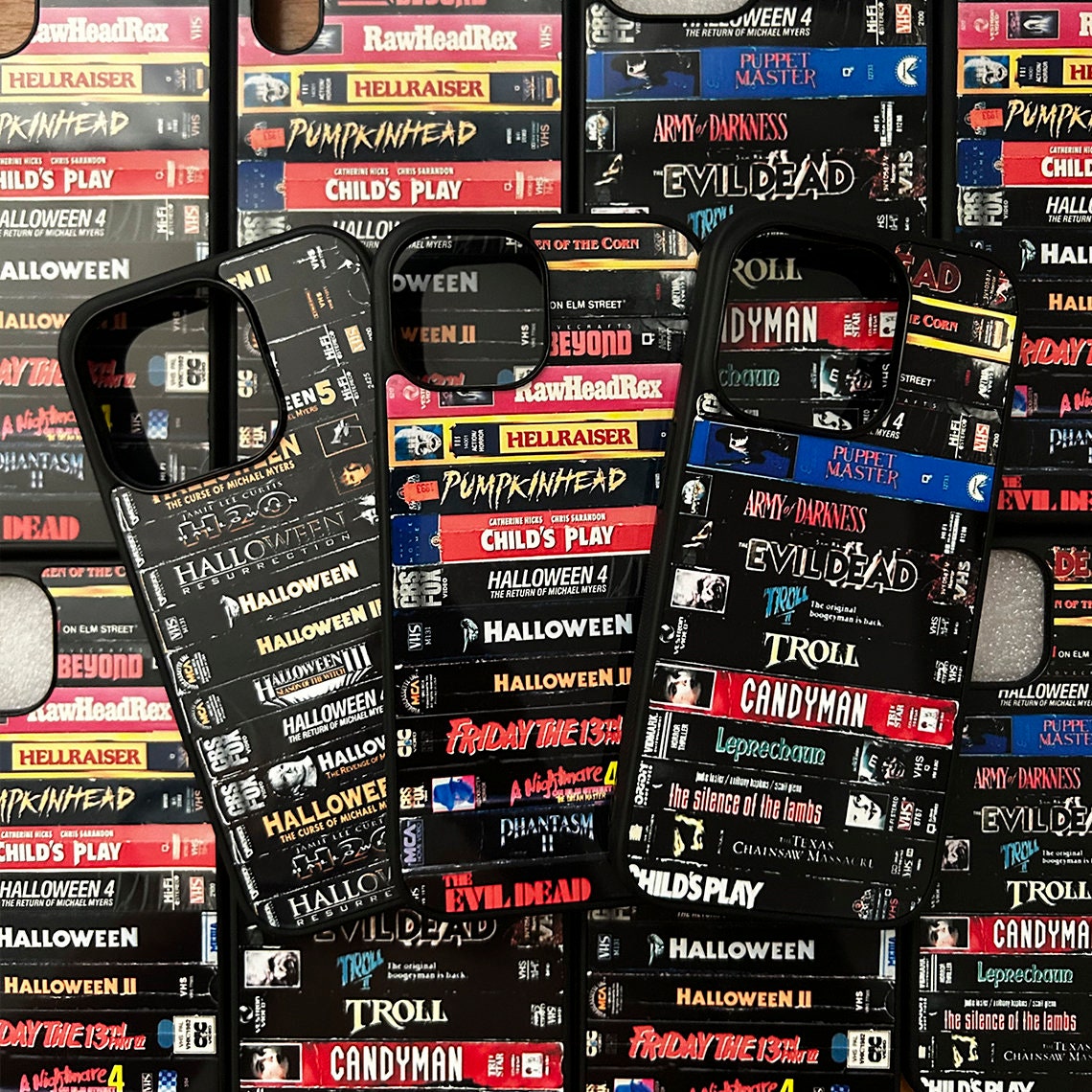 Retro Horror VHS tape phone case / Horror movie phone case / Scary spooky halloween / Gift for Horror movies lovers iPhone 15 14 13 12 11 SE