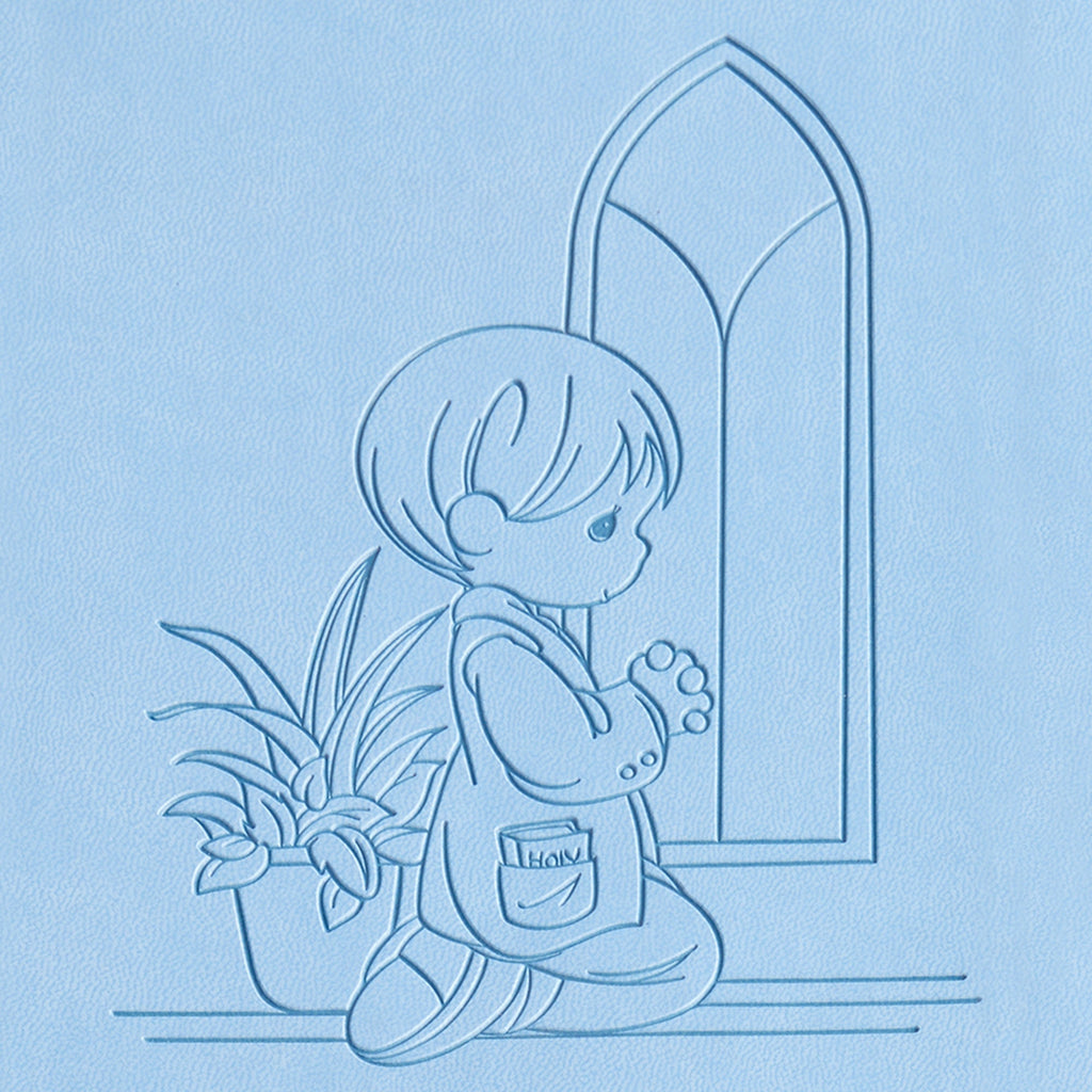 Personalized Precious Moments Bible Notebook, Religious Keepsake, For Kids, For Baptism, For Christening, ICB Version, Choose Blue or Pink