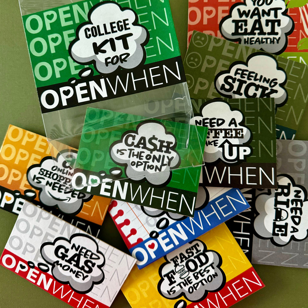 Open When Gift Box for College Student, Going Away College Gift, College Gift Card Box, Gift card Holder, College personalized Gift, GiftBox