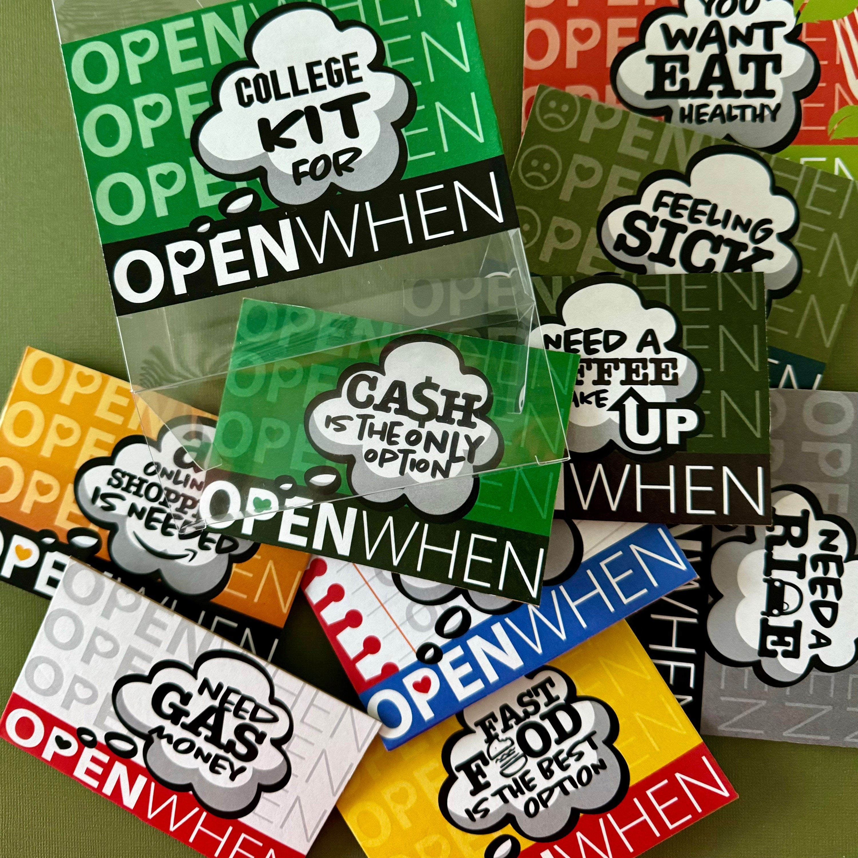 Open When Gift Box for College Student, Going Away College Gift, College Gift Card Box, Gift card Holder, College personalized Gift, GiftBox