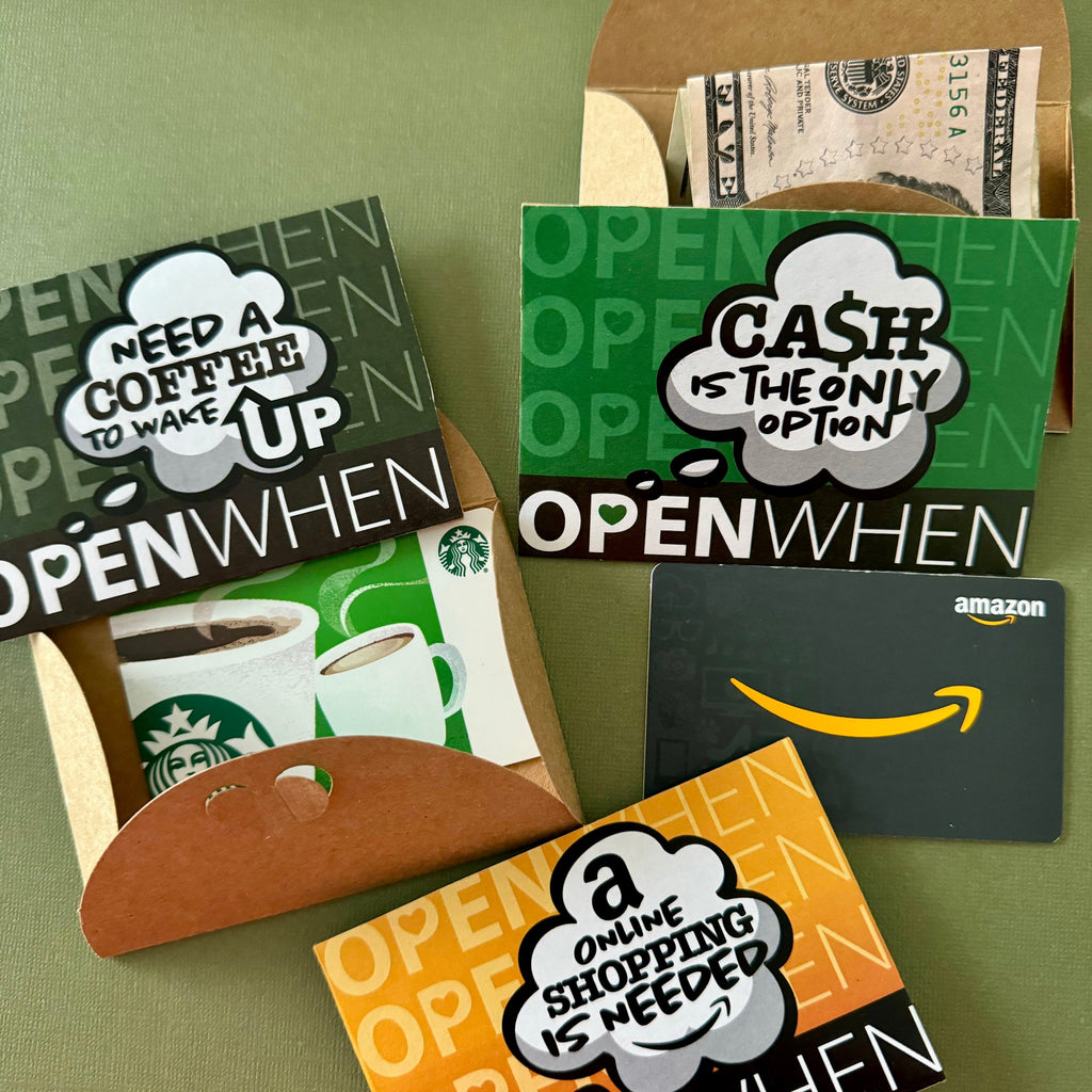 Open When Gift Box for College Student, Going Away College Gift, College Gift Card Box, Gift card Holder, College personalized Gift, GiftBox