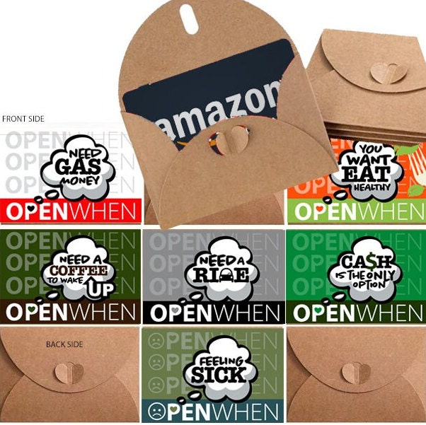 Open When Gift Box for College Student, Going Away College Gift, College Gift Card Box, Gift card Holder, College personalized Gift, GiftBox